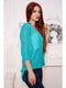 Блуза-сорочка зелена в цяточку | 5624900 | фото 3
