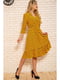 Платье горчичного цвета в горошек | 5625076 | фото 2