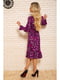 Сукня фіолетова в квітковий принт | 5625079 | фото 3