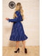 Сукня синя в квітковий принт | 5625080 | фото 2