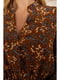 Сукня коричнева в квітковий принт | 5625084 | фото 5