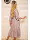 Сукня бежевого кольору в квітковий принт | 5625089 | фото 4