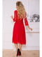 Сукня червоного кольору з візерунком | 5625091 | фото 3