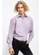 Рубашка фиолетовая в полоску | 5625116 | фото 2