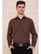Рубашка коричневая в полоску | 5625135