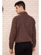 Рубашка коричневая в полоску | 5625135 | фото 4
