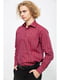 Рубашка бордовая в полоску | 5625137 | фото 2