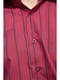 Рубашка бордовая в полоску | 5625137 | фото 4