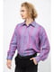 Рубашка фиолетовая в полоску | 5625148 | фото 2