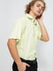 Рубашка салатового цвета в полоску | 5625159 | фото 2
