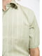 Рубашка цвета хаки в полоску | 5625160 | фото 4