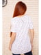 Блуза белая в принт | 5625337 | фото 4
