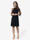 Платье черное с анималистическим принтом | 5626223 | фото 2