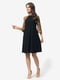 Платье черное с анималистическим принтом | 5626223 | фото 4