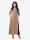 Платье бежево-коричневое | 5626182 | фото 2