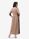 Платье бежево-коричневое | 5626182 | фото 3