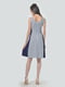 Сукня синьо-м'ятного кольору з принтом | 5625970 | фото 3