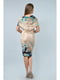Платье бежевое с цветочным принтом | 3471918 | фото 6