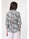 Блуза мятного цвета с цветочным принтом | 5626491 | фото 4
