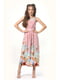 Платье розовое с цветочным принтом | 5626640 | фото 3