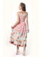 Платье розовое с цветочным принтом | 5626640 | фото 5