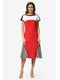 Платье бело-красное в полоску | 5626887 | фото 4
