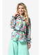 Блуза мятного цвета с цветочным принтом | 5626926 | фото 2