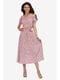 Платье розовое с принтом | 5626962 | фото 3