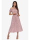 Платье розовое с принтом | 5626962 | фото 4