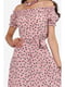 Платье розовое с принтом | 5626962 | фото 6