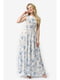 Платье белое с цветочным принтом | 5626989 | фото 3