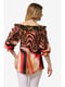 Блуза комбинированной расцветки | 5627015 | фото 6