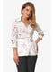 Блуза белая с цветочным принтом | 5627051 | фото 2