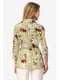 Блуза оливкового цвета с цветочным принтом | 5627054 | фото 5