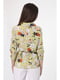 Блуза оливкового цвета с цветочным принтом | 5627054 | фото 7