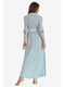 Платье светло-бирюзовое с принтом | 5627064 | фото 5