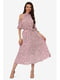 Платье розовое с принтом | 5627094 | фото 3