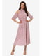 Платье розовое с принтом | 5627094 | фото 4
