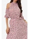 Платье розовое с принтом | 5627094 | фото 6