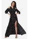 Сукня чорна з принтом | 5627115 | фото 2