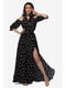 Сукня чорна з принтом | 5627144 | фото 5