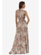 Платье бежевое с цветочным принтом | 5627158 | фото 6
