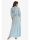 Платье светло-бирюзовое с принтом | 5627228 | фото 3