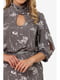 Блуза сіра з квітковим принтом | 5627239 | фото 5