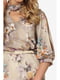 Блуза бежевая с цветочным принтом | 5627240 | фото 5