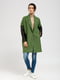 Пальто зеленое в принт | 5629740 | фото 4