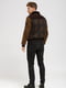 Куртка-дубленка коричневая в принт | 5629821 | фото 2