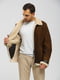 Дубленка-куртка коричневая | 5629915 | фото 5