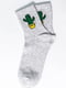 Шкарпетки сірі з малюнком | 5631159 | фото 2