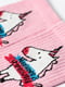 Носки розовые с рисунком | 5631187 | фото 3